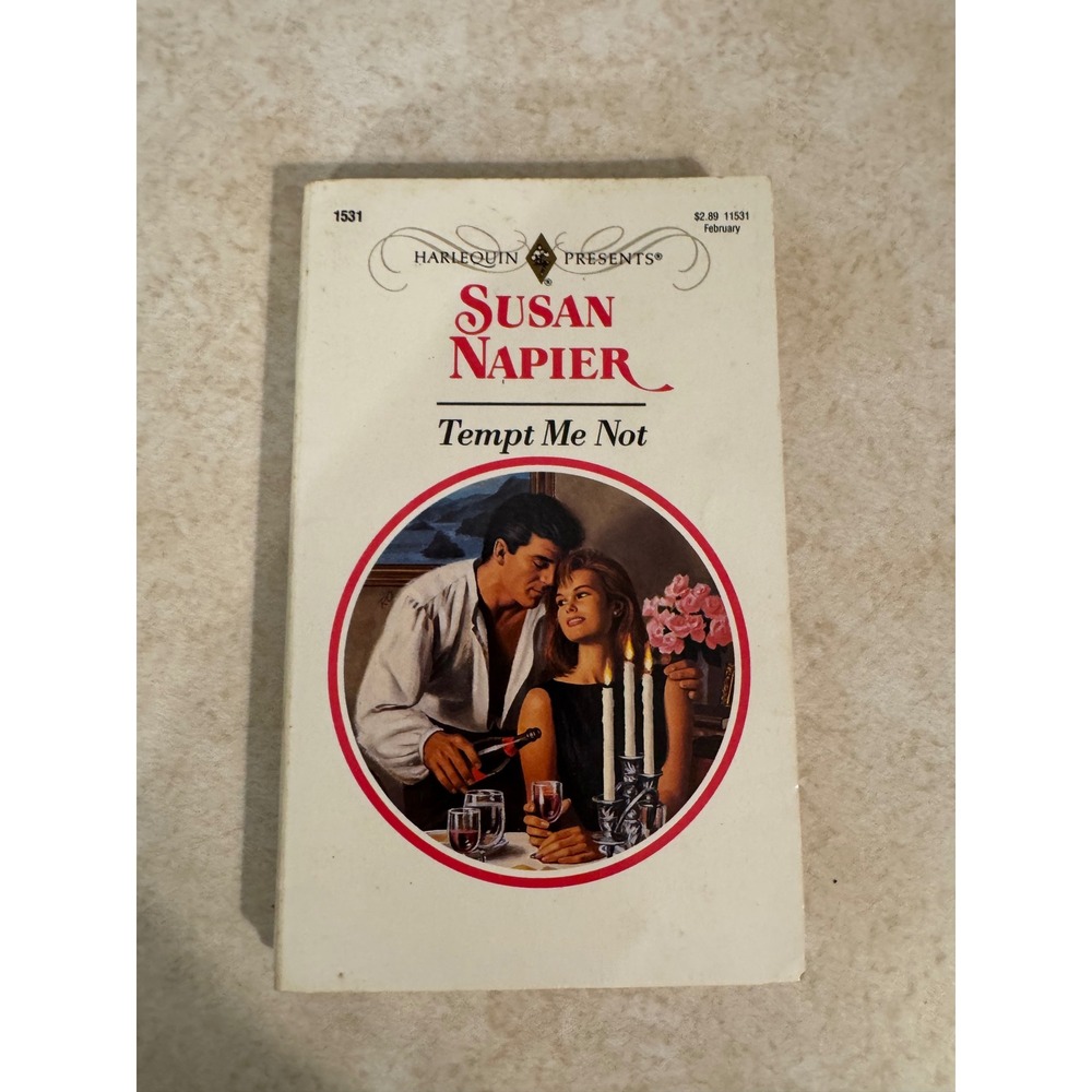 Tempt Me Not Susan Napier Harlequin Presents 1531 Vintage 1993 Romance Novel